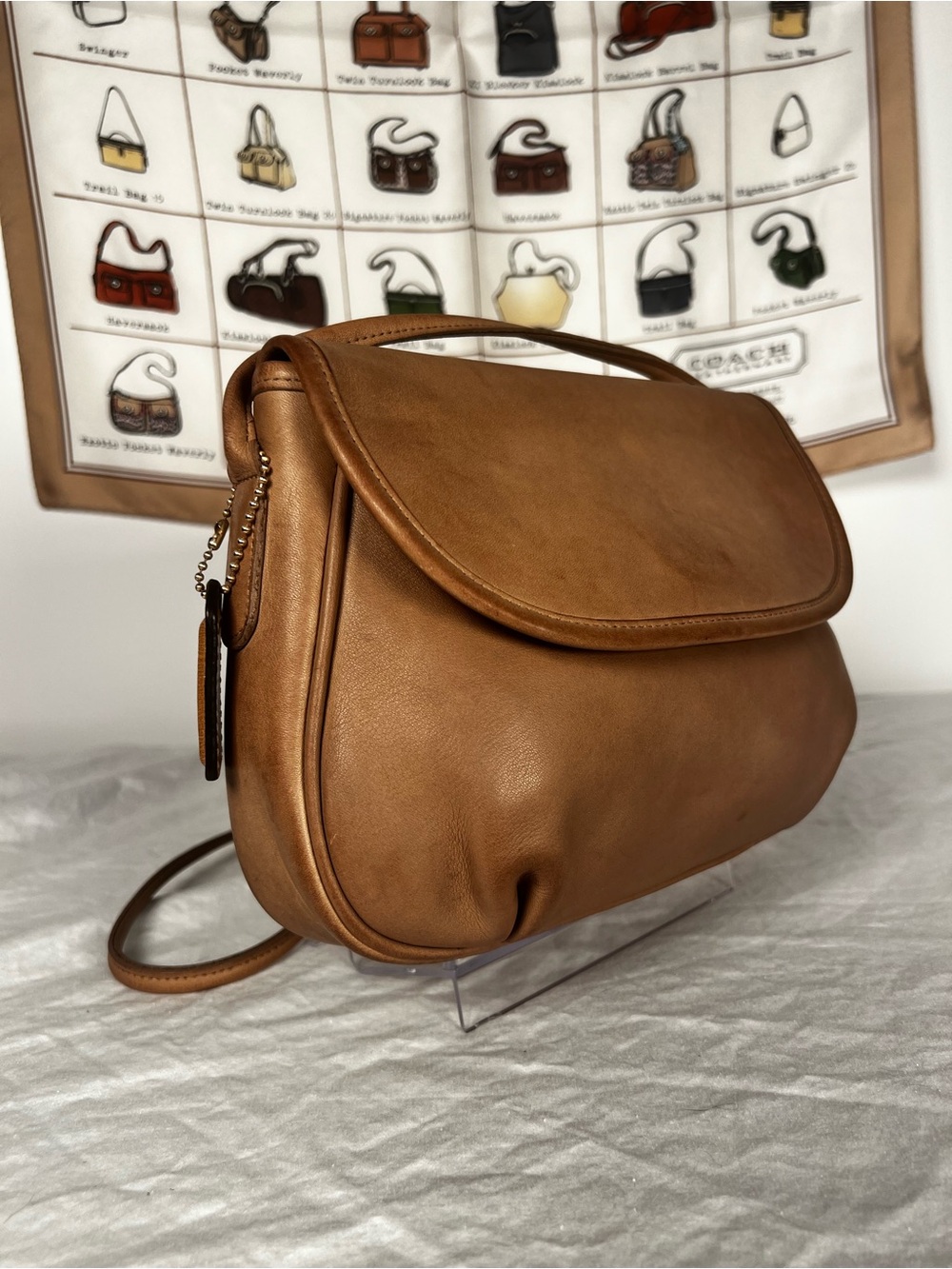 Vintage Coach Chamois Leather Café Bag 4111 USA Made